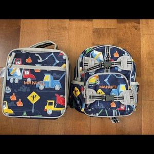 Pottery Barn mini backpack with lunch bag!